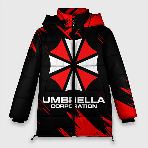 Женская зимняя куртка Umbrella Corporation / 3D-Черный – фото 1