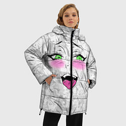 Куртка зимняя женская Ахегао, цвет: 3D-светло-серый — фото 2