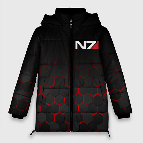 Женская зимняя куртка MASS EFFECT N7 / 3D-Черный – фото 1