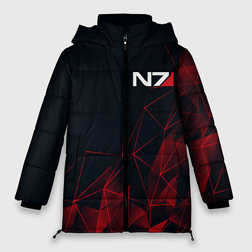 Женская зимняя куртка MASS EFFECT N7 / 3D-Красный – фото 1
