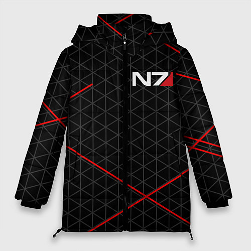 Женская зимняя куртка MASS EFFECT N7 / 3D-Черный – фото 1
