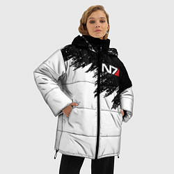 Куртка зимняя женская MASS EFFECT N7, цвет: 3D-черный — фото 2