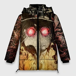 Куртка зимняя женская Чумной доктор Мор, цвет: 3D-черный