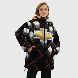 Куртка зимняя женская CHEVROLET, цвет: 3D-черный — фото 2