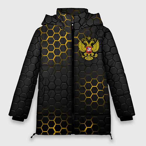 Женская зимняя куртка РОССИЯ / 3D-Черный – фото 1