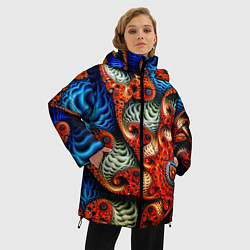 Куртка зимняя женская Fractal illusion, цвет: 3D-черный — фото 2