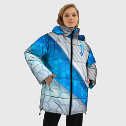 Куртка зимняя женская Juventus F C, цвет: 3D-светло-серый — фото 2