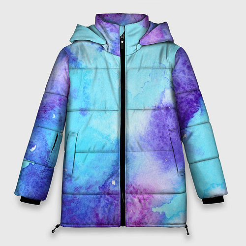Женская зимняя куртка Краски / 3D-Черный – фото 1