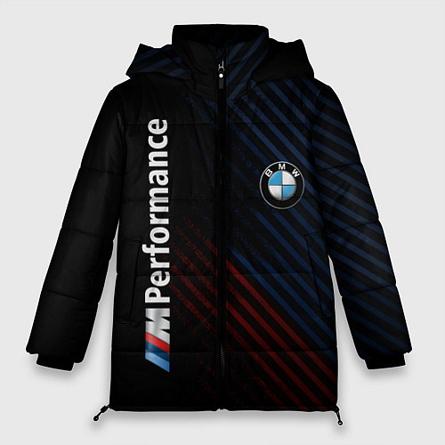 Женская зимняя куртка BMW PERFORMANCE / 3D-Черный – фото 1