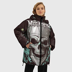 Куртка зимняя женская Megadeth, цвет: 3D-светло-серый — фото 2