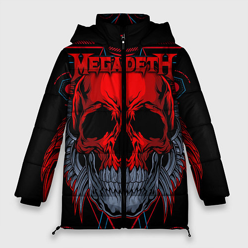 Женская зимняя куртка Megadeth / 3D-Черный – фото 1