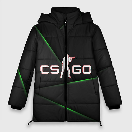 Женская зимняя куртка CS background / 3D-Черный – фото 1