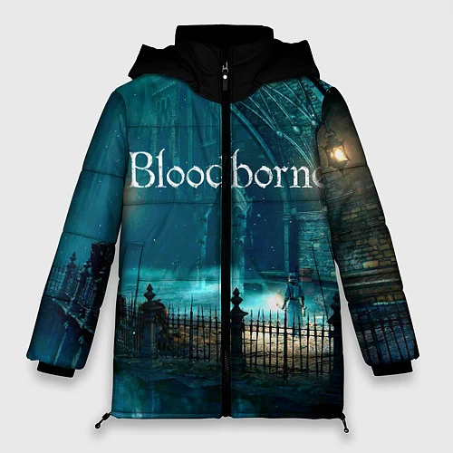 Женская зимняя куртка Bloodborne / 3D-Черный – фото 1