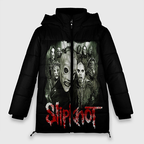 Женская зимняя куртка SLIPKNOT / 3D-Черный – фото 1