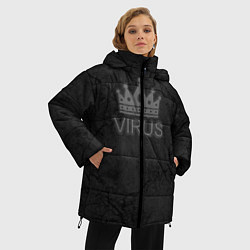 Куртка зимняя женская КоронаВирус, цвет: 3D-черный — фото 2