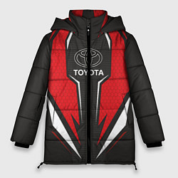 Куртка зимняя женская Toyota Driver team Red, цвет: 3D-светло-серый