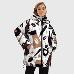 Куртка зимняя женская Coffee, цвет: 3D-черный — фото 2