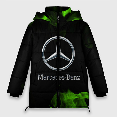 Женская зимняя куртка Mercedes / 3D-Черный – фото 1