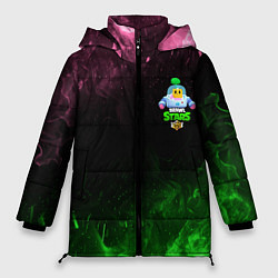 Куртка зимняя женская BRAWL STARS SPROUT, цвет: 3D-черный