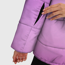 Куртка зимняя женская Нежный фиолет, цвет: 3D-черный — фото 2