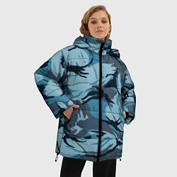 Куртка зимняя женская Камуфляж Полиции, цвет: 3D-красный — фото 2