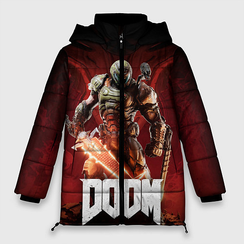 Женская зимняя куртка Doom / 3D-Черный – фото 1
