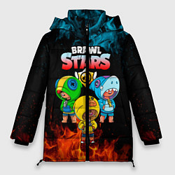 Куртка зимняя женская Brawl Stars Leon Trio, цвет: 3D-черный