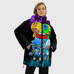 Куртка зимняя женская Brawl Stars Leon Quattro, цвет: 3D-черный — фото 2
