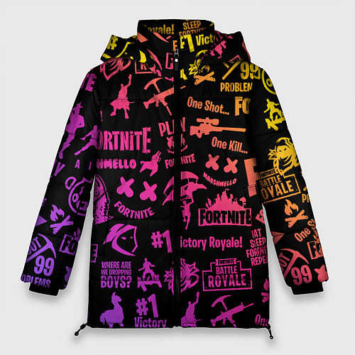 Женская зимняя куртка FORTNITE PARTY EVENT / 3D-Черный – фото 1