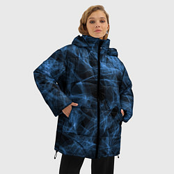 Куртка зимняя женская Синий дым, цвет: 3D-черный — фото 2