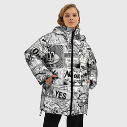 Куртка зимняя женская COMICS ART, цвет: 3D-черный — фото 2