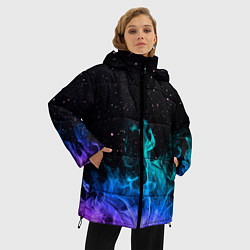 Куртка зимняя женская Перламутровый огонь, цвет: 3D-черный — фото 2