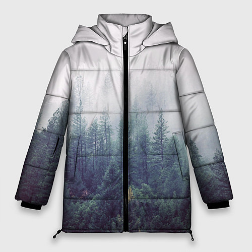 Женская зимняя куртка Сибирский лес / 3D-Черный – фото 1