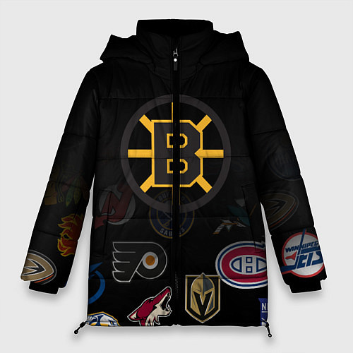 Женская зимняя куртка NHL Boston Bruins Z / 3D-Черный – фото 1