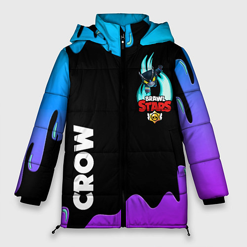 Женская зимняя куртка BRAWL STARS MECHA CROW / 3D-Черный – фото 1