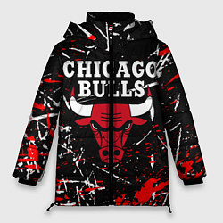 Куртка зимняя женская CHICAGO BULLS, цвет: 3D-черный