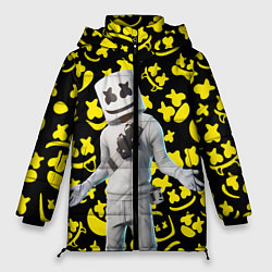 Куртка зимняя женская FORTNITE x MARSHMELLO, цвет: 3D-черный