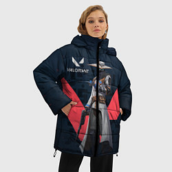 Куртка зимняя женская CYPHER VALORANT, цвет: 3D-черный — фото 2