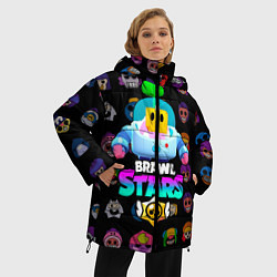 Куртка зимняя женская BRAWL STARS SPROUT 27, цвет: 3D-черный — фото 2