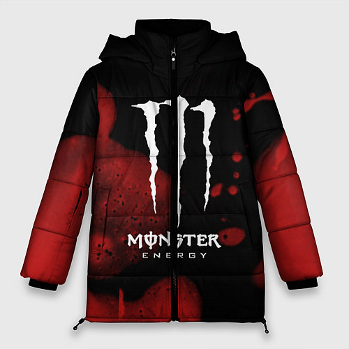 Женская зимняя куртка MONSTER ENERGY / 3D-Черный – фото 1