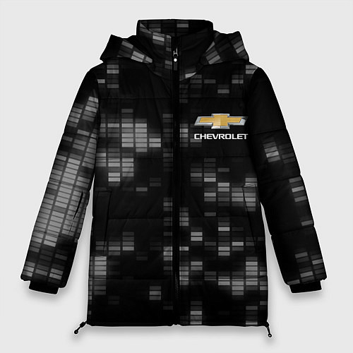 Женская зимняя куртка CHEVROLET / 3D-Черный – фото 1