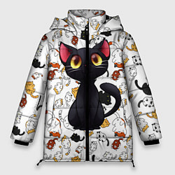 Куртка зимняя женская Котэ Котята, цвет: 3D-светло-серый