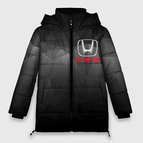Женская зимняя куртка HONDA / 3D-Черный – фото 1