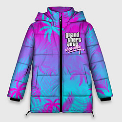 Куртка зимняя женская GTA VICE CITY, цвет: 3D-черный