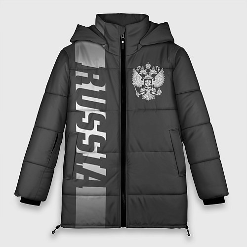 Женская зимняя куртка Russia / 3D-Черный – фото 1