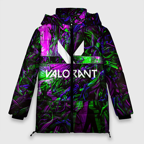 Женская зимняя куртка VALORANT GAME / 3D-Черный – фото 1