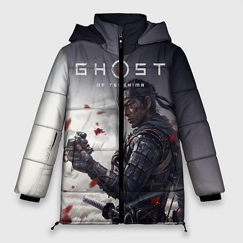 Женская зимняя куртка Ghost of Tsushima / 3D-Черный – фото 1