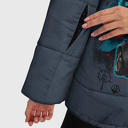 Куртка зимняя женская Batman: Arkham Knight, цвет: 3D-светло-серый — фото 2