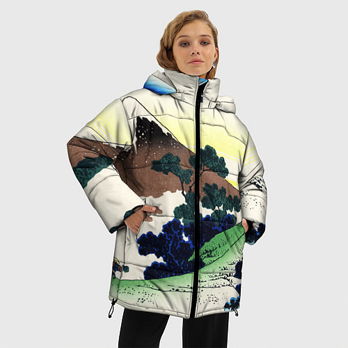 Женская зимняя куртка ЯПОНИЯ / 3D-Светло-серый – фото 3
