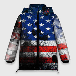 Куртка зимняя женская США, цвет: 3D-красный